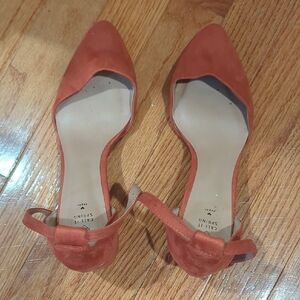 Call It Spring Vegan Orange Heels